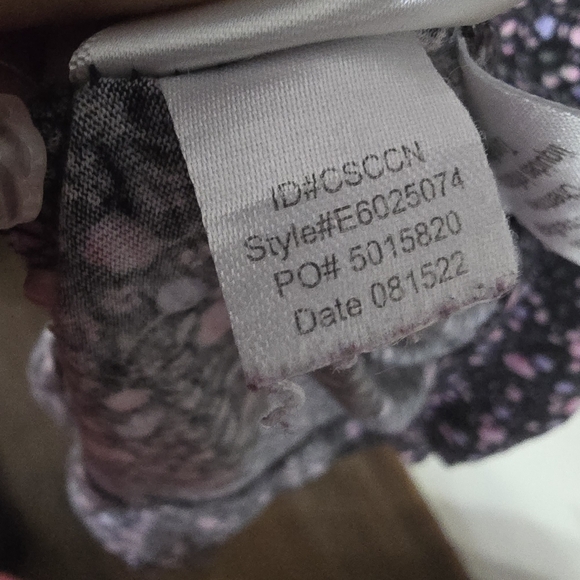 Eileen West Black Floral Nightgown 2X Cotton Modal Cottagecore - Picture 9 of 9